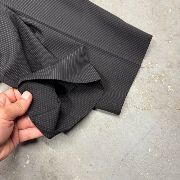 Hugo Boss Suit Pinstripe 2pc Black Stretch Wool Bertolucci/Movie 42R 34x28 - Picture 13 of 13